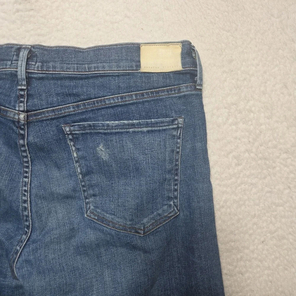 Citizens of Humanity Elsa Mid Rise Slim Fit Crop Jeans Women Size 32 Medium Wash